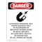 Signmission Safety Sign, OSHA Danger, 10" Height, Rigid Plastic, Authorized Personnel, Portrait OS-DS-P-710-V-1702 - alternate 1